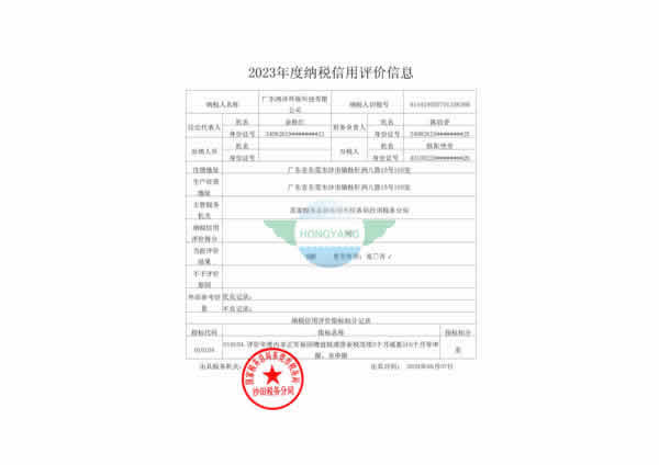 年度纳税信用评价